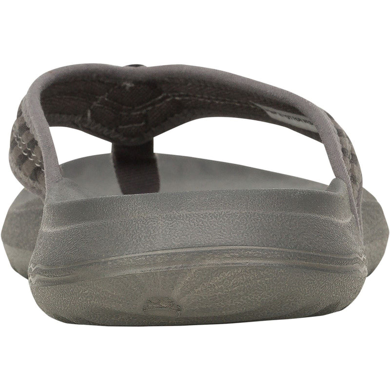 HEYDUDE Myers Flip Nu Prep Baumwollmischung Herren Flip Flops In Schwarz/Granitgrau