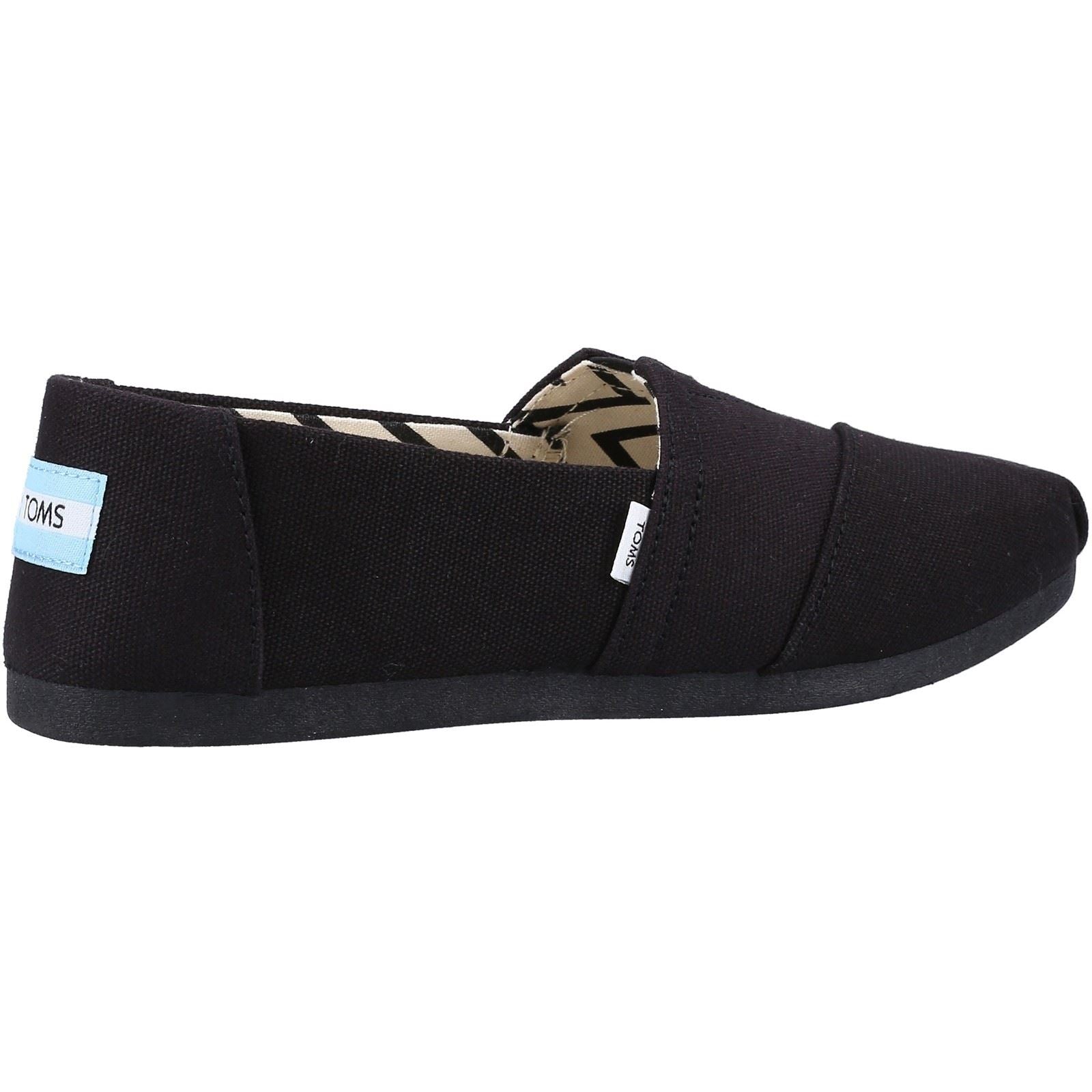 TOMS Alpargata 100% Baumwolle Damen-Schwarze Farbespadrilles