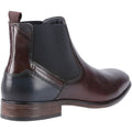 Pod Frank Leder/Textil-Herrenstiefel In Kastanienbraun