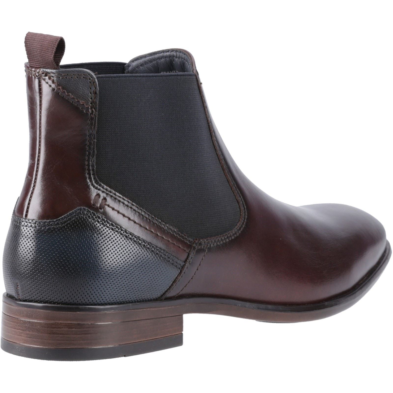 Pod Frank Leder/Textil-Herrenstiefel In Kastanienbraun