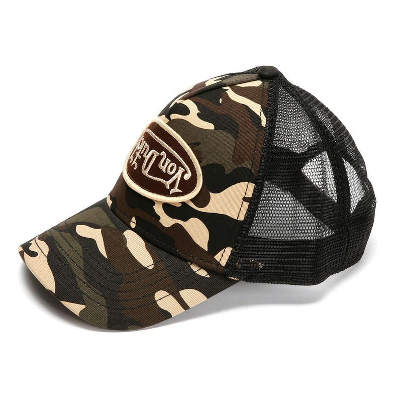 Von Dutch Multi Trucker Baumwolle Braune Kante Camo Caps