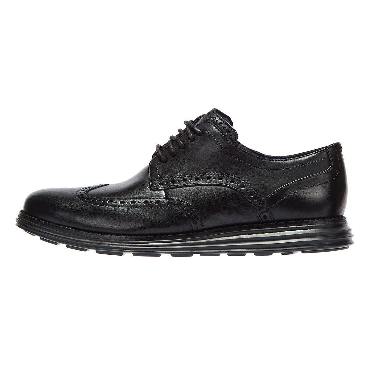 Cole Haan ØriginalGrand Wingtip Oxford Leder Herren Schwarz Schnürschuhe
