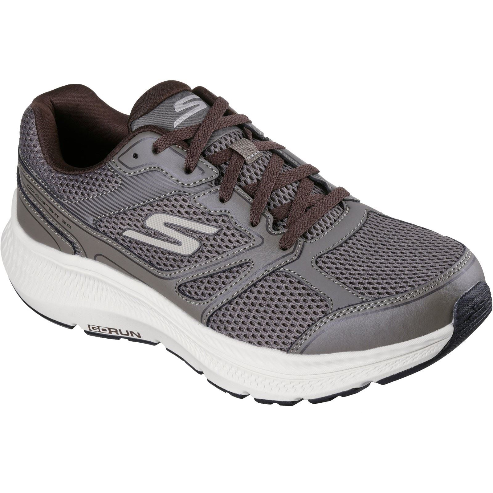 Skechers Go Run Consistent 2.0 Mapleton Leder Herren Braune Sneaker