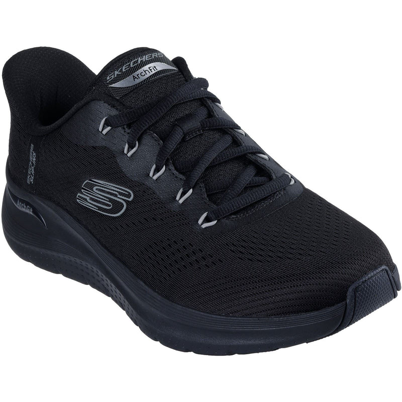 Skechers Arch Fit 2.0 Lestur Textile Herrenschwarze Sneakers