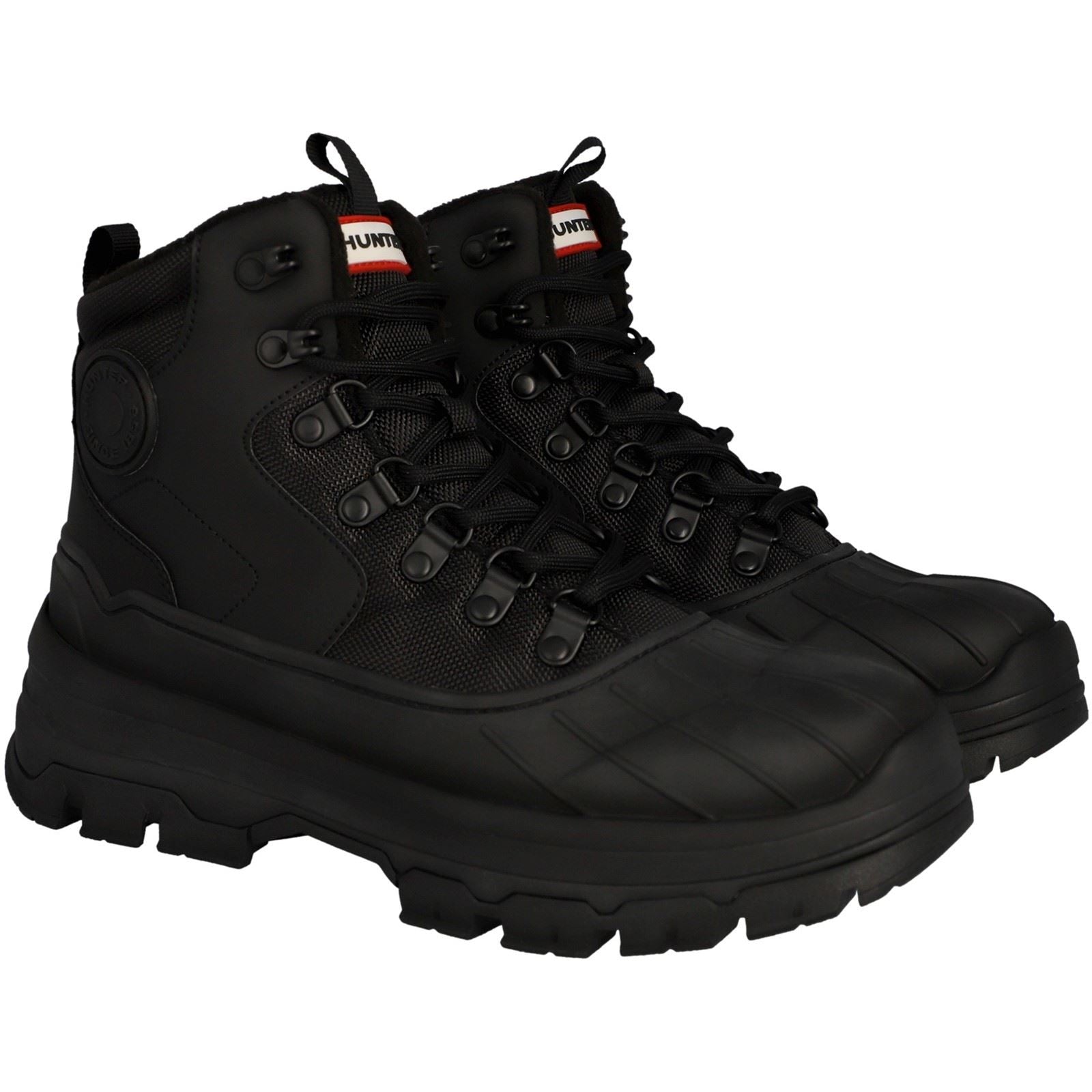 Hunter Explorer Duck Gummistiefel Damen Schwarz