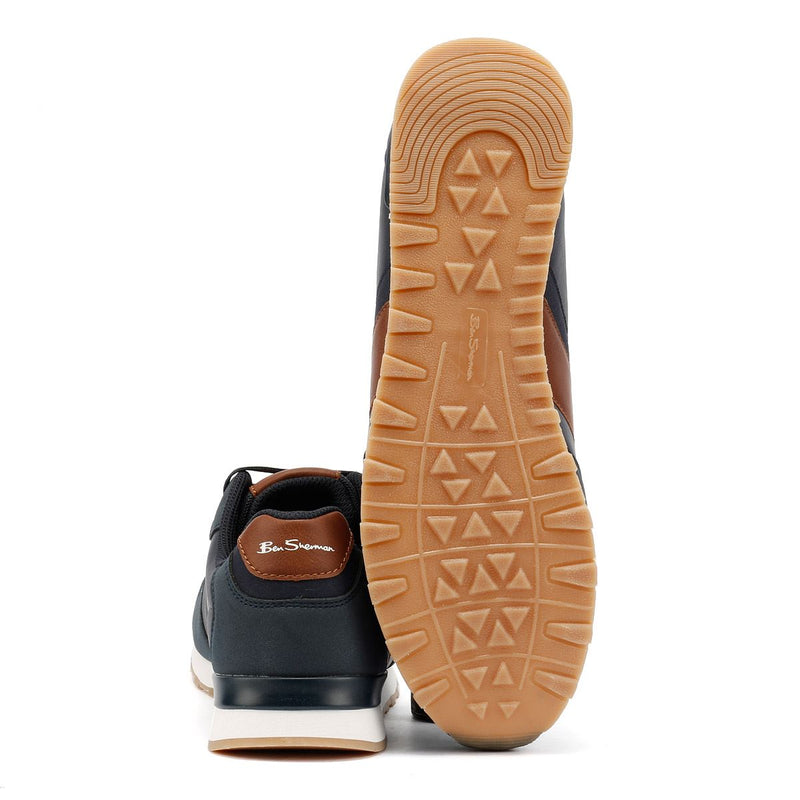 Ben Sherman Owen Retro Herrenblaue Turnschuhe