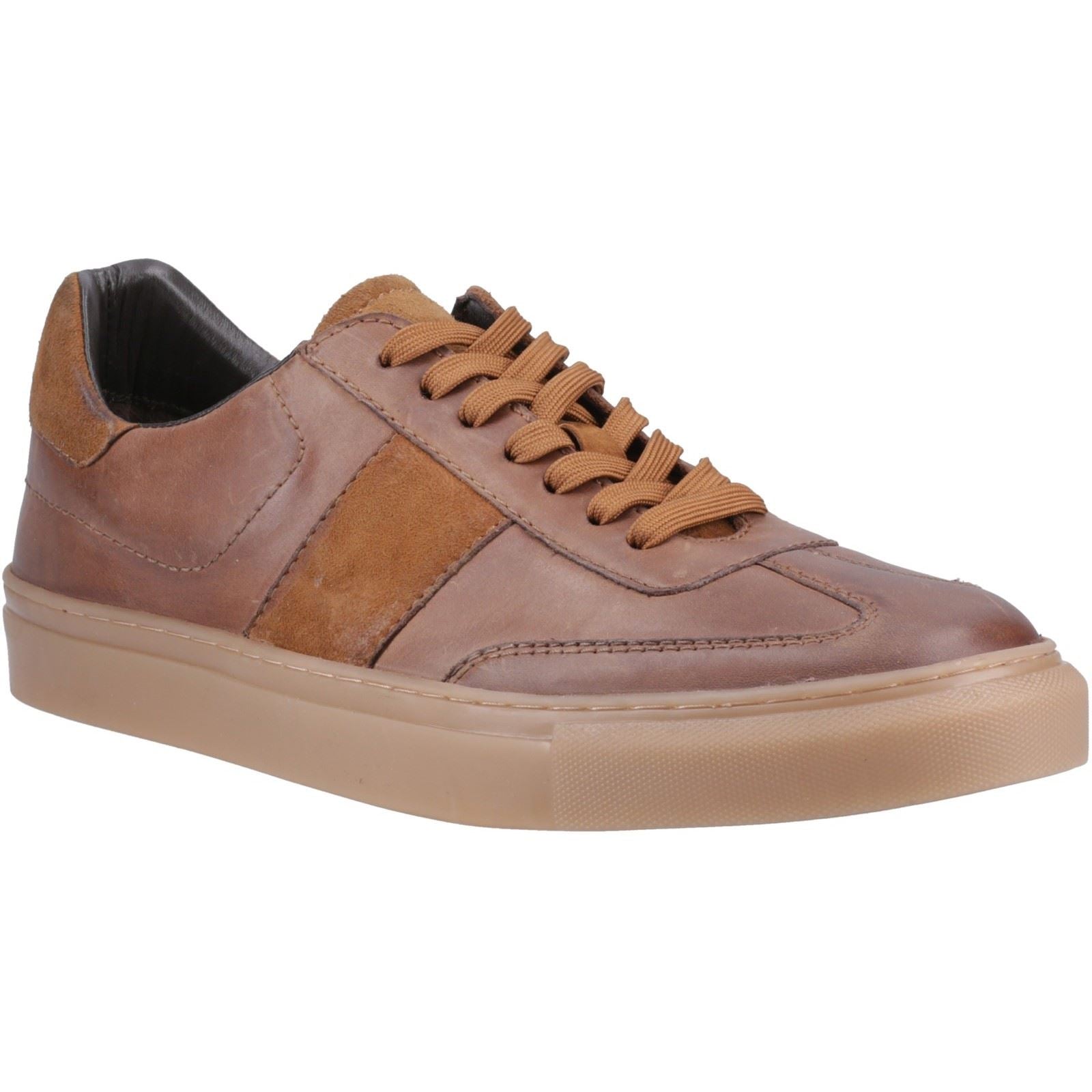 Hush Puppies Riley Herren Wildleder Turnschuhe In Braun