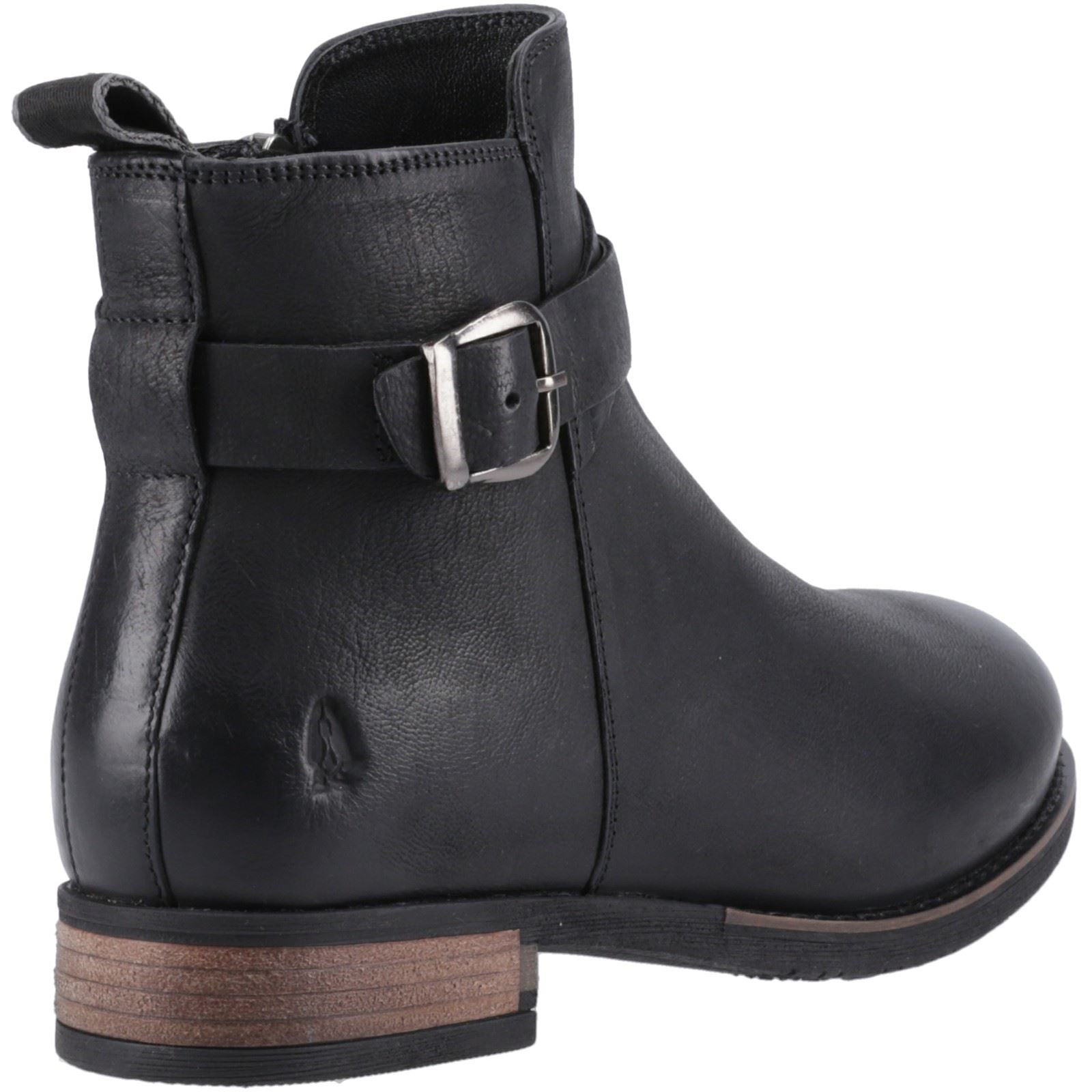 Hush Puppies Elise Damen Schwarze Farbe Lederstiefel