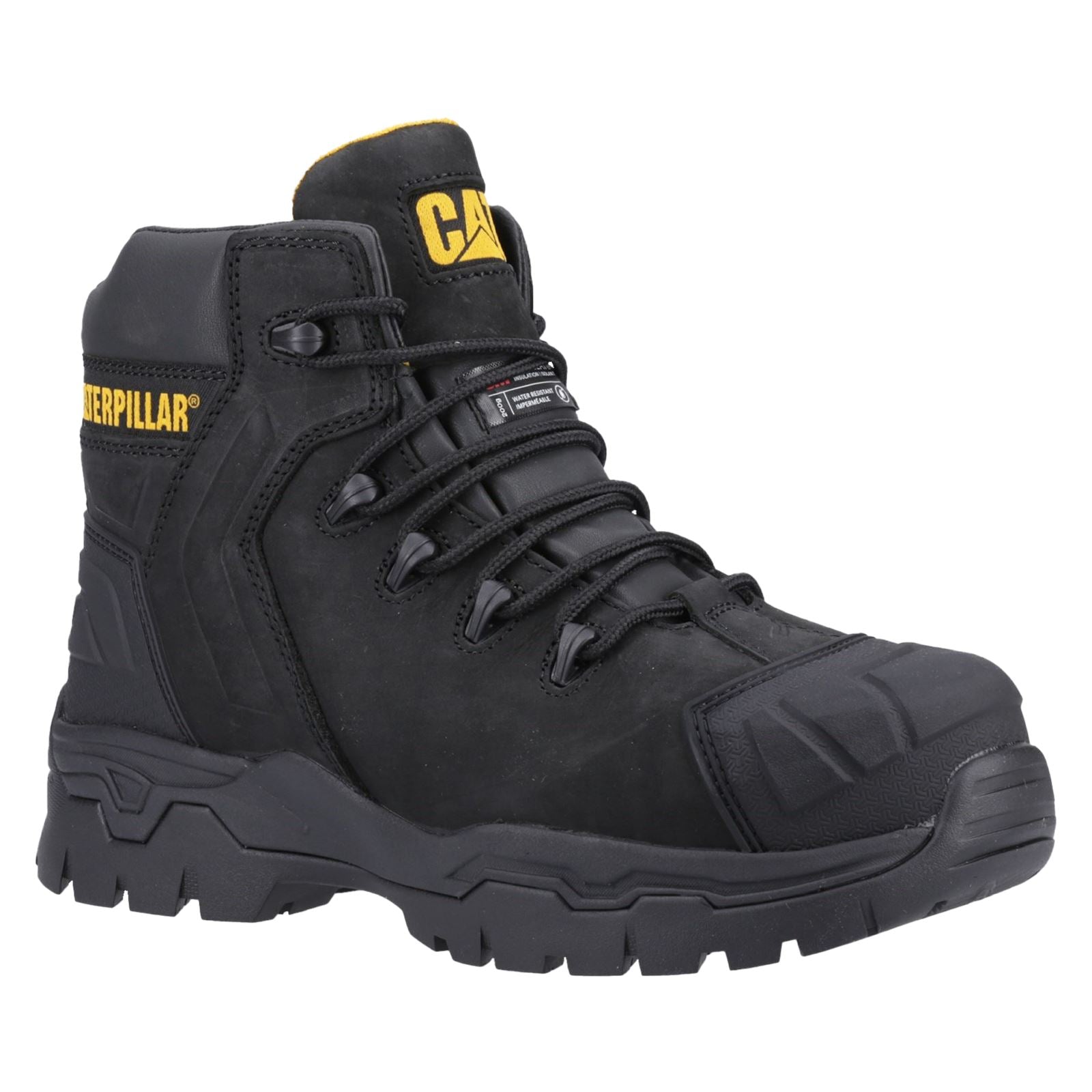 Caterpillar Everett S3 Wp Leder Schwarze Farbe Sicherheitsstiefel