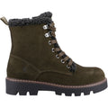 Hush Puppies Aurelia Wildleder Damen Khaki Stiefel