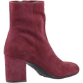 Hush Puppies Octavia Damen Veloursleder Bordeaux Stiefeletten mit Absatz