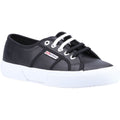 Superga 2750 Leder Herren Schwarz/Weiß Sneakers