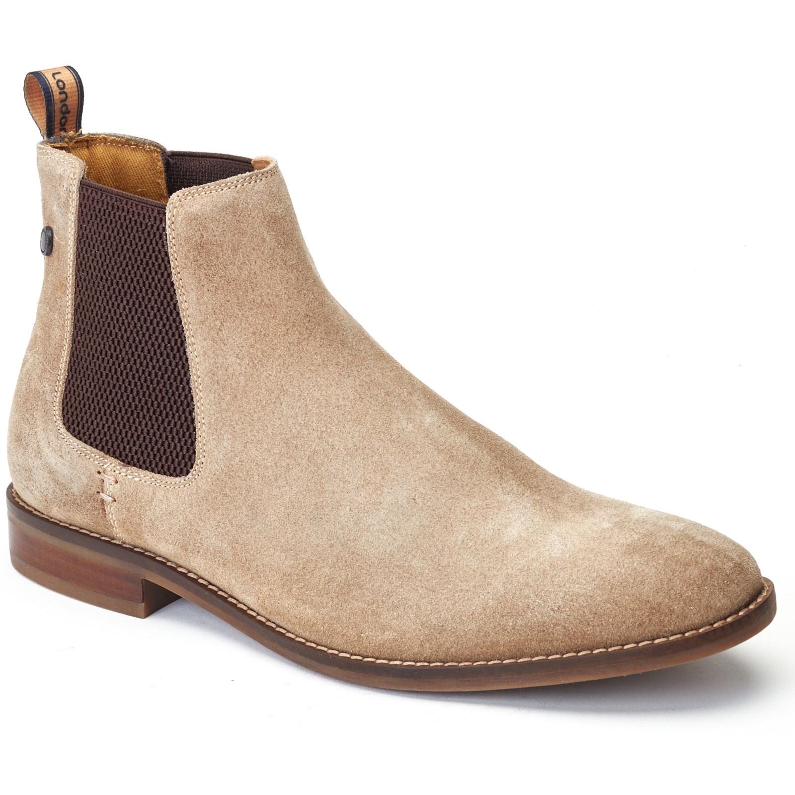 Base London Virgil Leder Sand Herrenstiefel