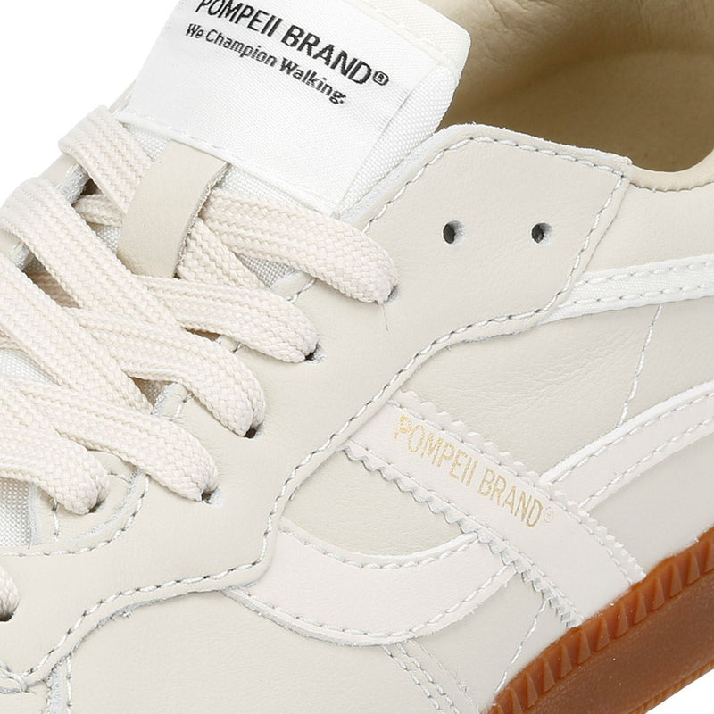 Pompeii Elan Sala Leder Herren Weiße Sneakers