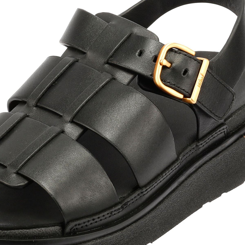 FitFlop GEN-FF Fisherman Damen Sandalen Aus Schwarzem Leder