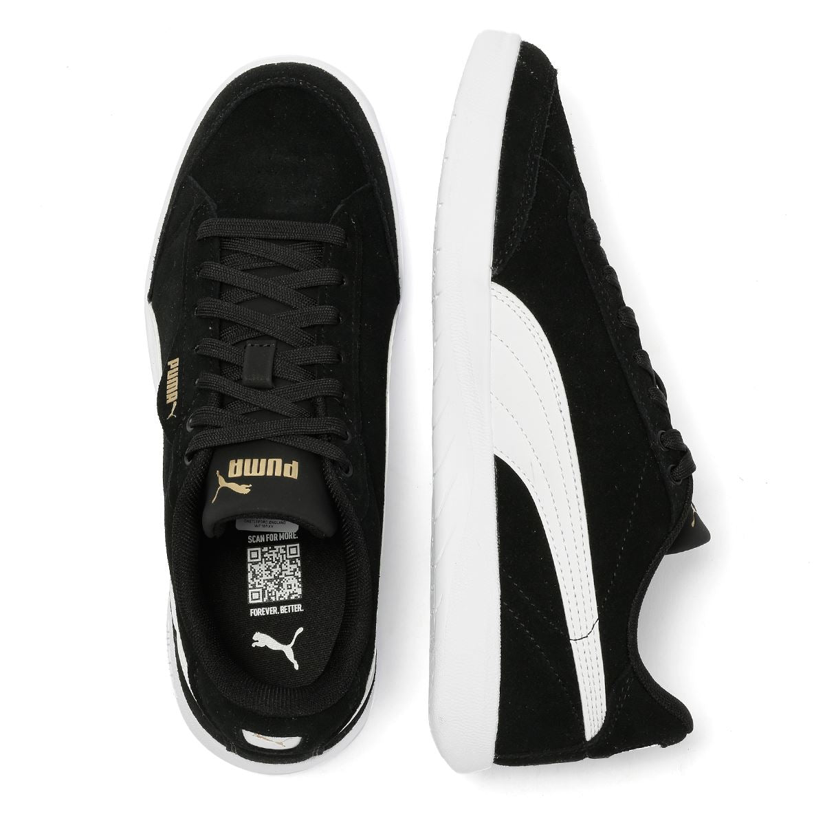 Puma Vikky Star SD Wildleder Damen Schwarz Sneakers