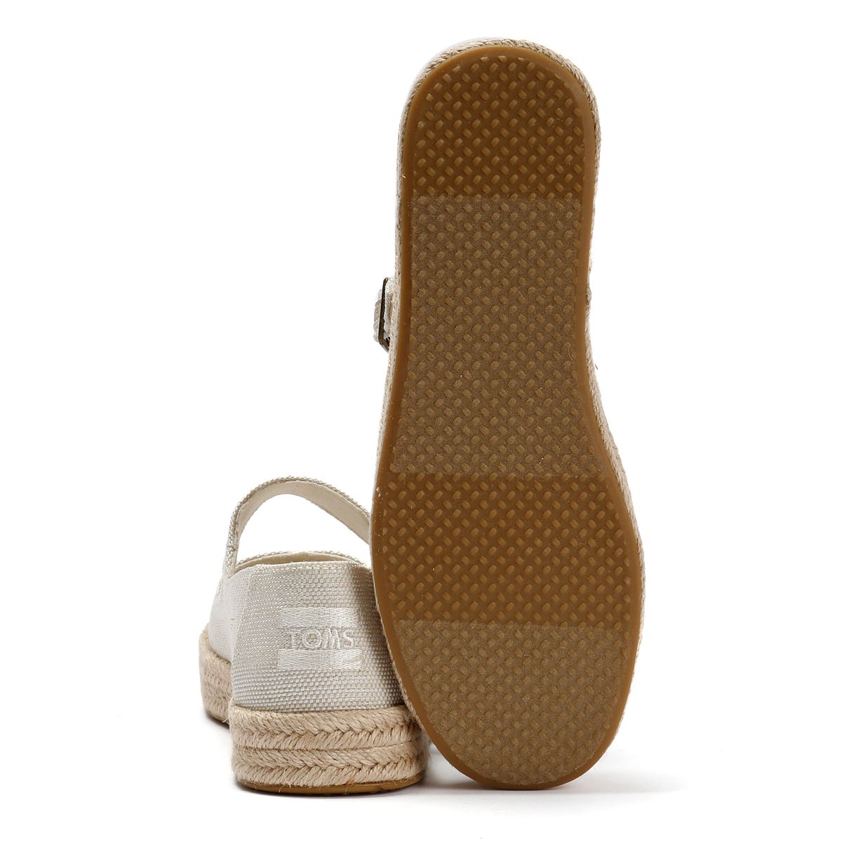 TOMS Carolina Mary Jane Textil Damen Weiße Espadrilles
