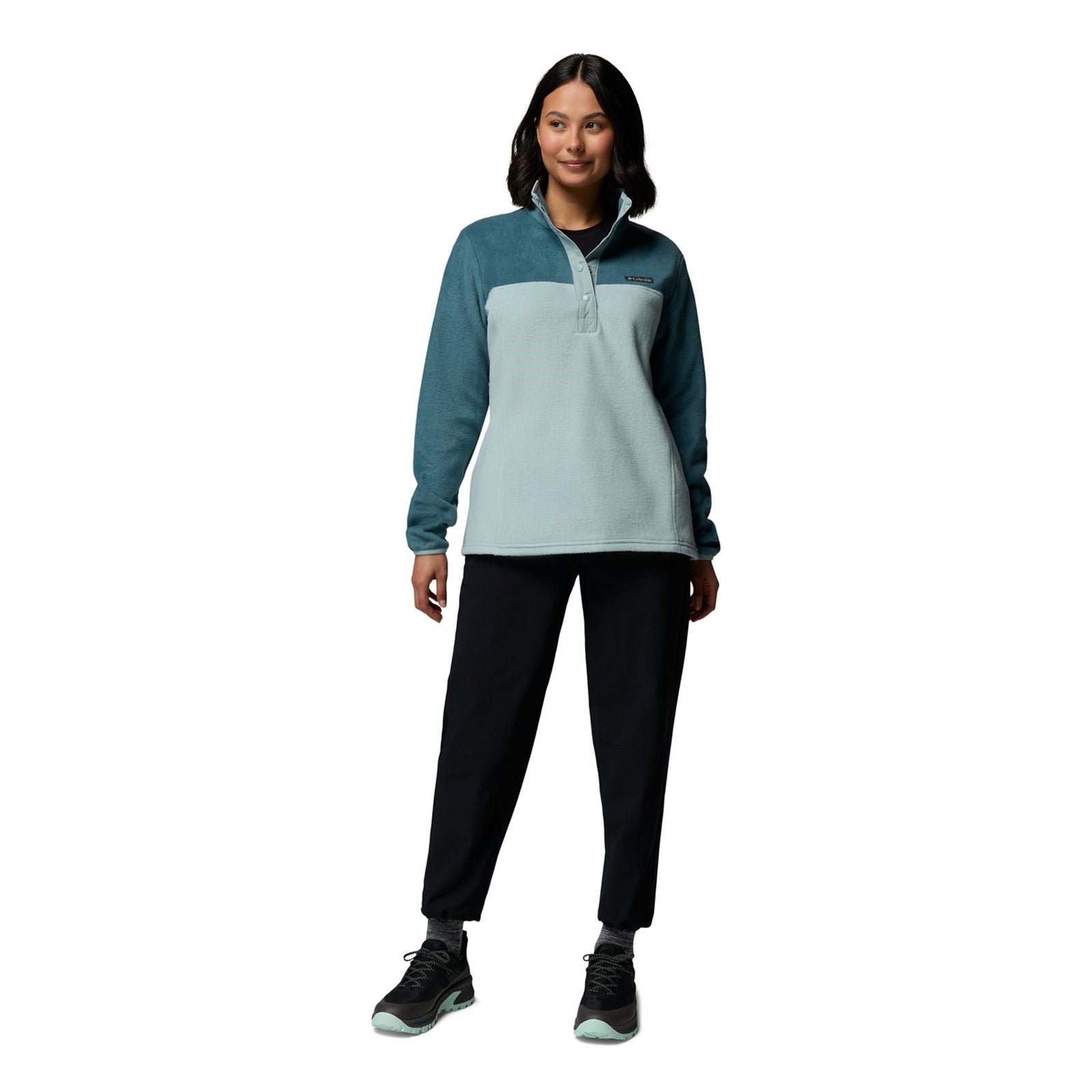 Columbia Benton Springs 1/2 Snap Pull Over II Polyester Damen Blauer Pullover