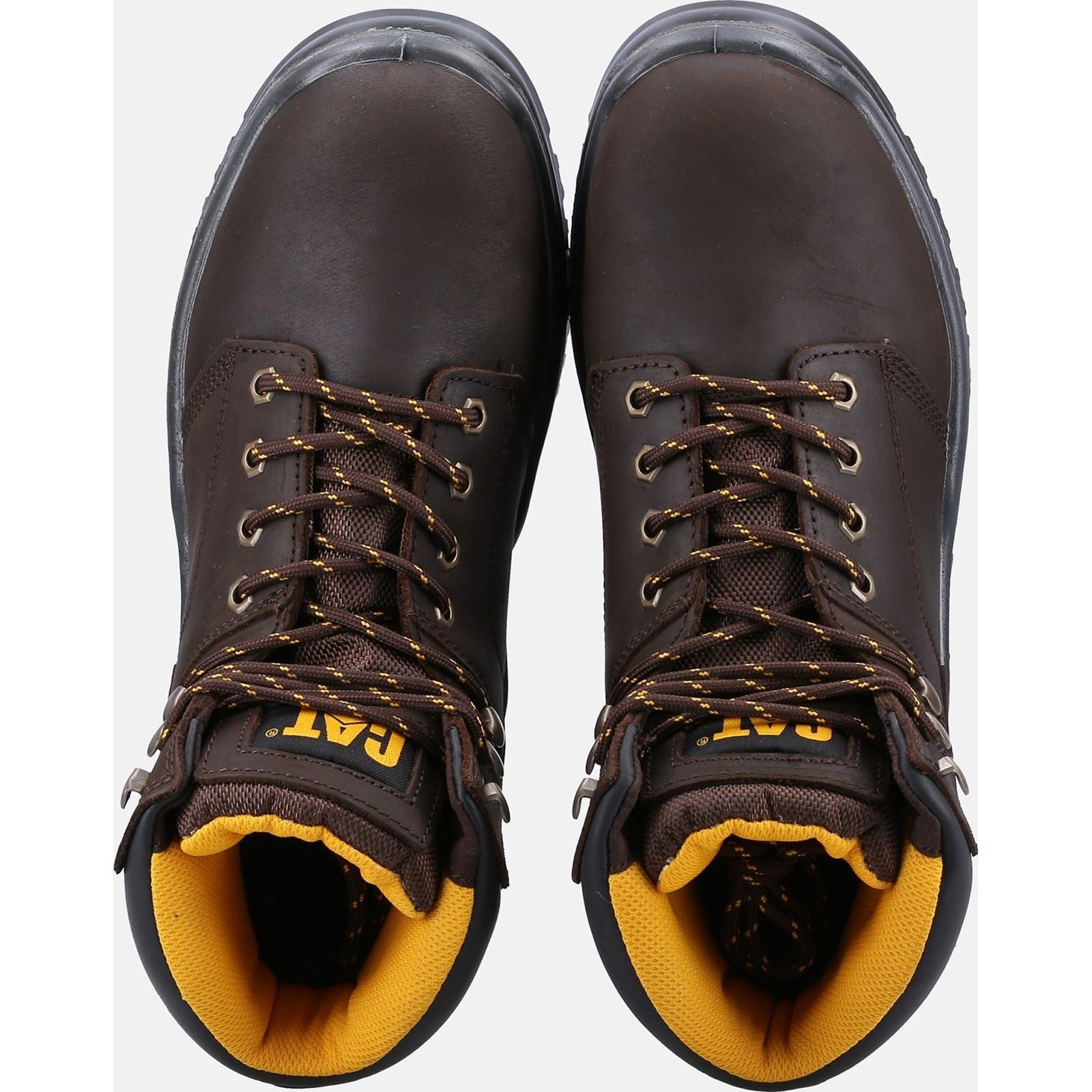 Caterpillar Striver Leder Braune Sicherheitsstiefel