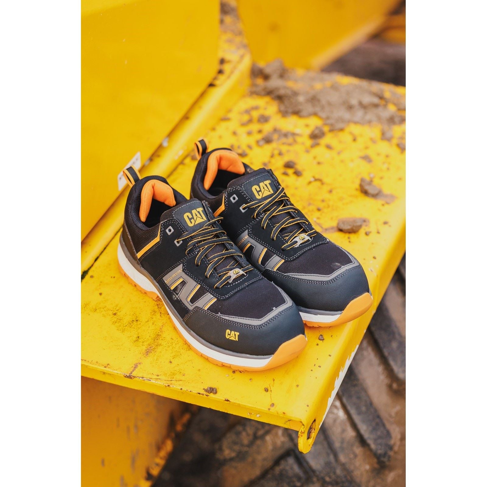 Caterpillar Accelerate S3 Textil Orange Sicherheits-Sneaker