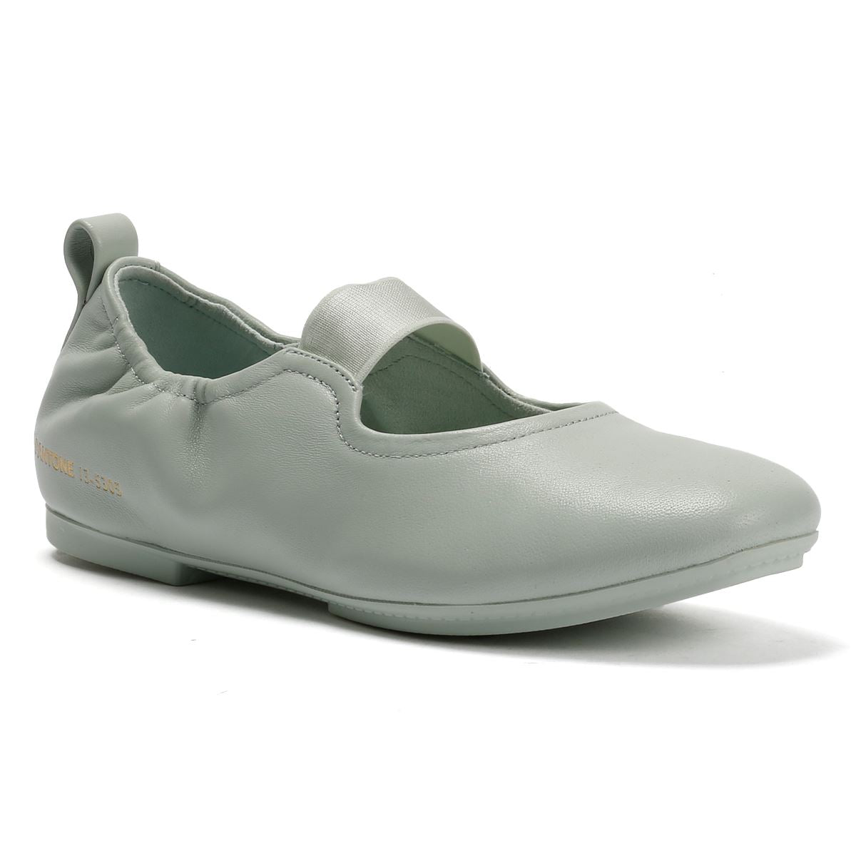 FitFlop X Pantone Delicato Mary Jane Leder Damen Grüne Schuhe