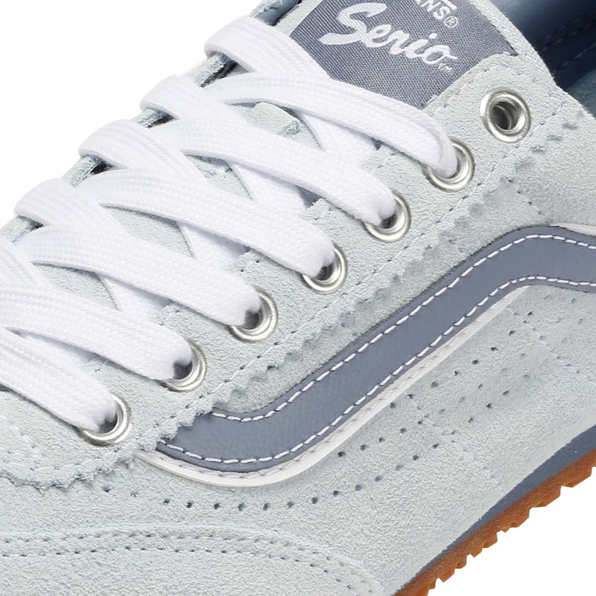 Vans Super Lowpro Wildleder Damen Blaue Sneaker
