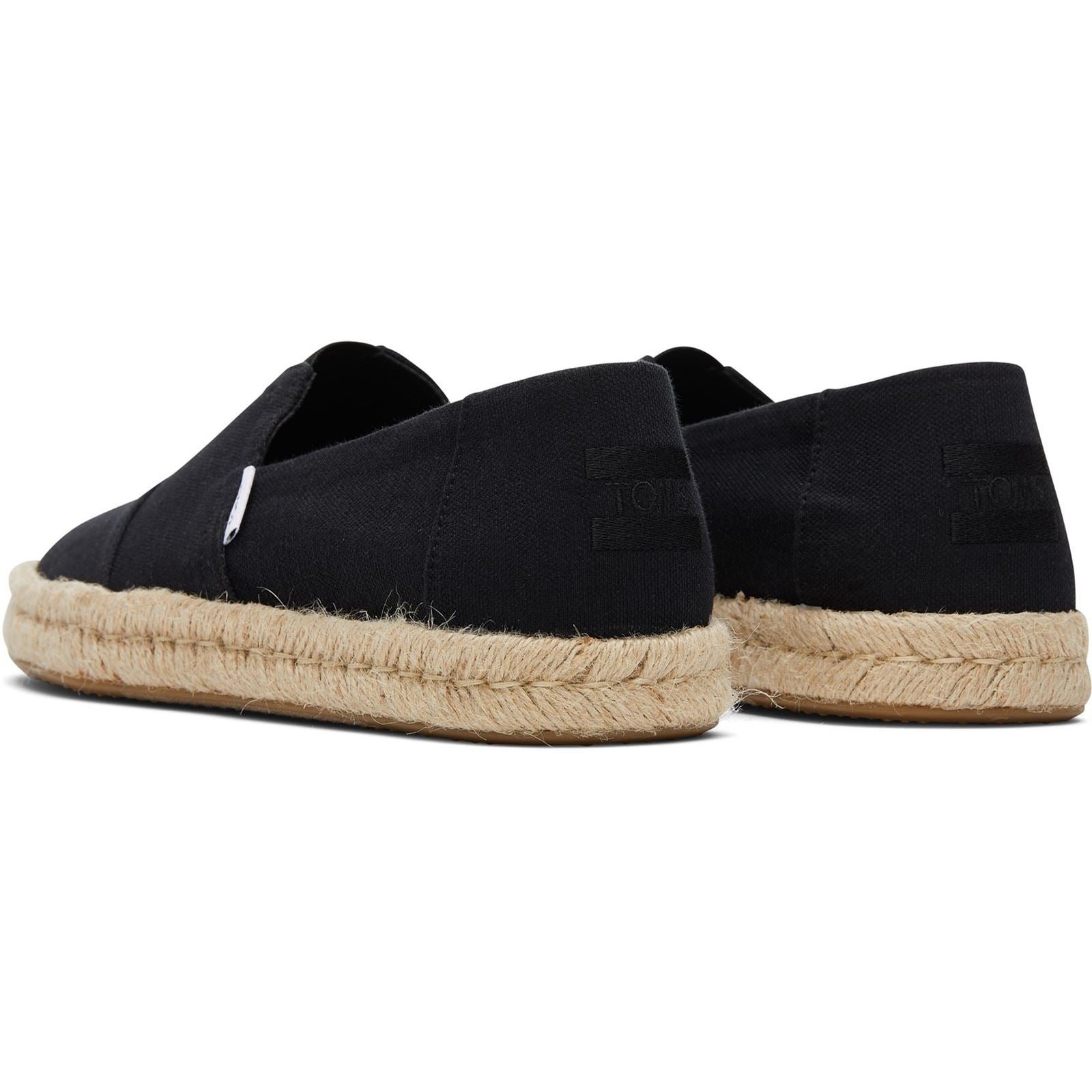 TOMS Alpargata Rope 2.0 100% Baumwolle Herren Schwarze Farbe Espadrilles