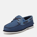 Timberland Classic 2 Eye Lederschuhe Für Herren In Blau Mit Schnürung