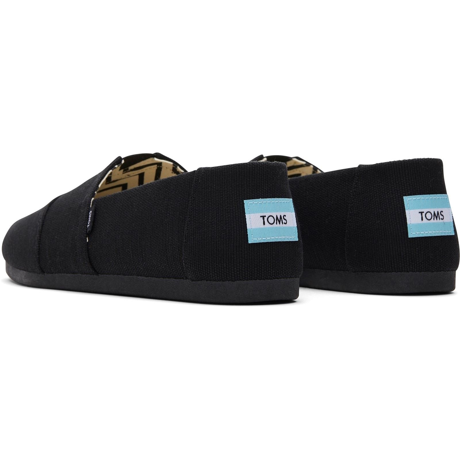 TOMS Alpargata Classic Baumwoll Herren Schwarze Espadrilles