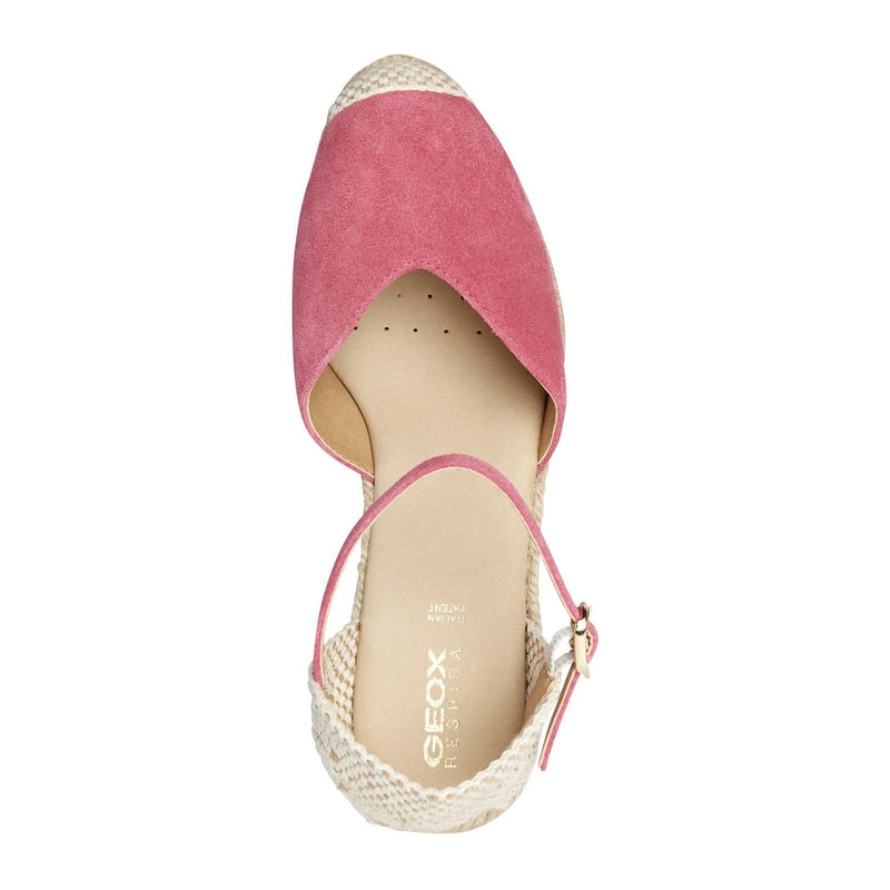 Geox D GELSA Leder Damen Zypressen Sandalen