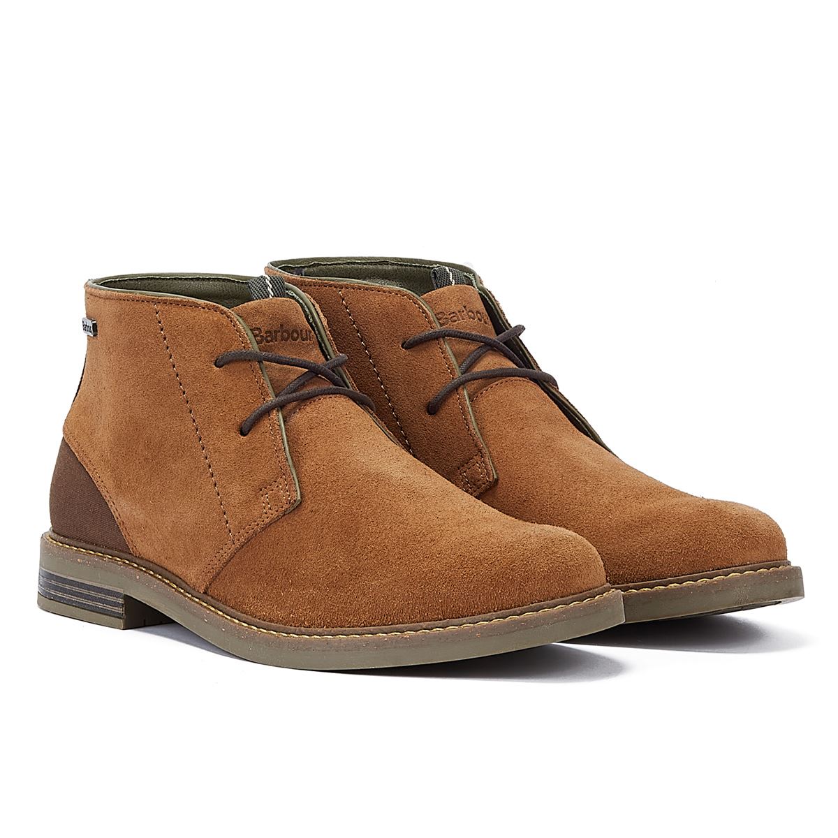 Barbour Hellbraune Wildleder-Herrenstiefel