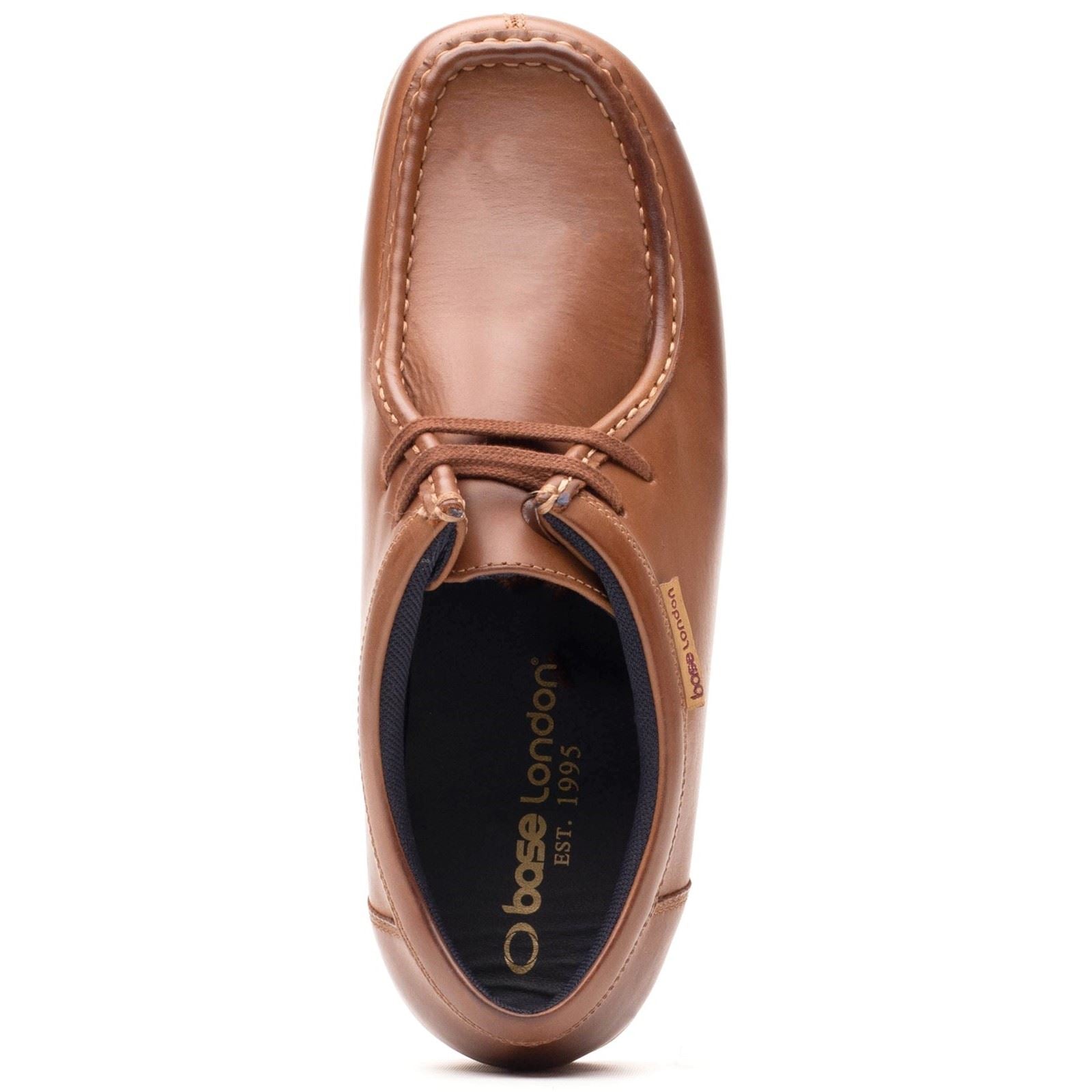 Base London Koko Leder Herren Tan Mokassins Schuhe