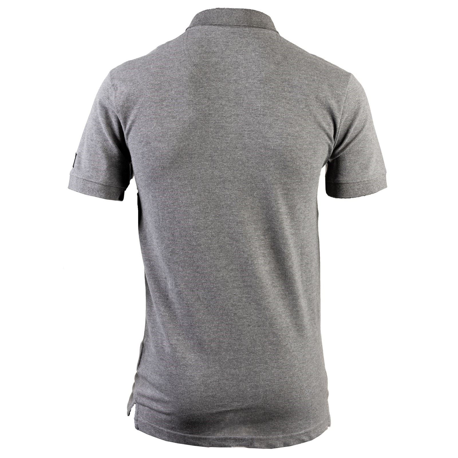 Caterpillar Essentials Baumwoll Herren Poloshirt In Grau