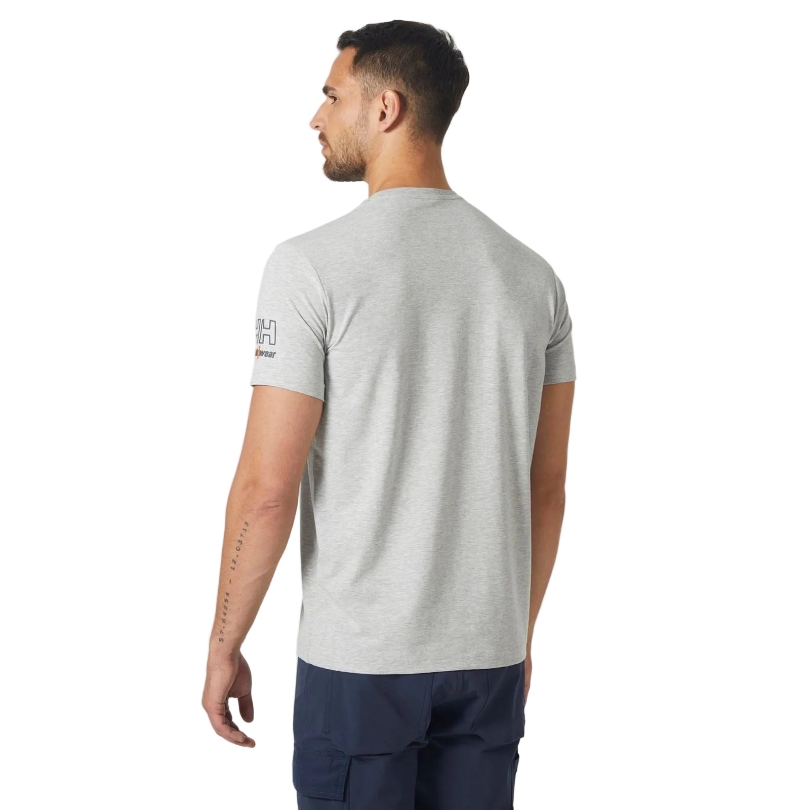 Helly Hansen Workwear Kensington Baumwoll Kurzarm T-Shirts Für Herren In Grau