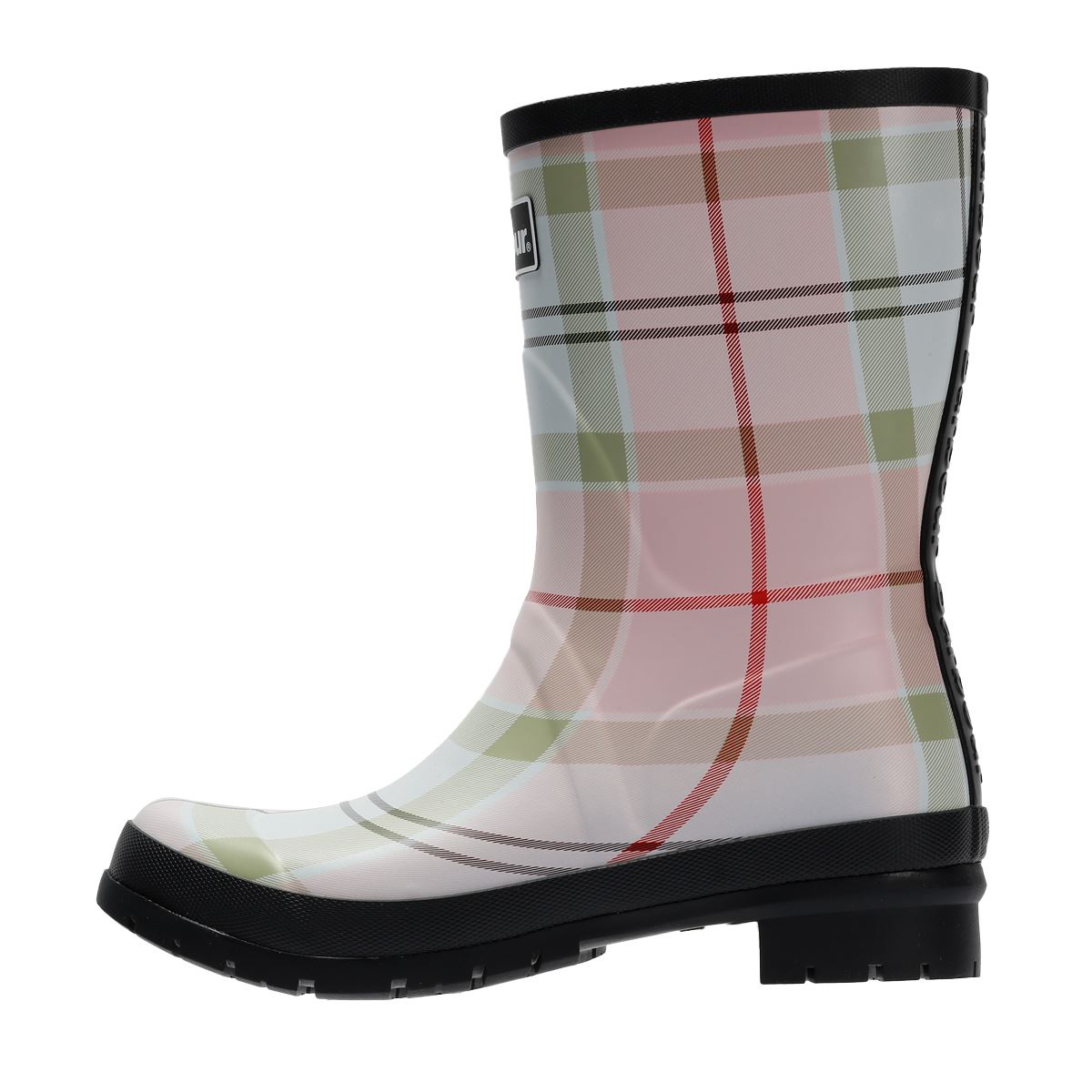 Barbour Banbury Mid Welly Gummi Damen Pink Gummistiefel