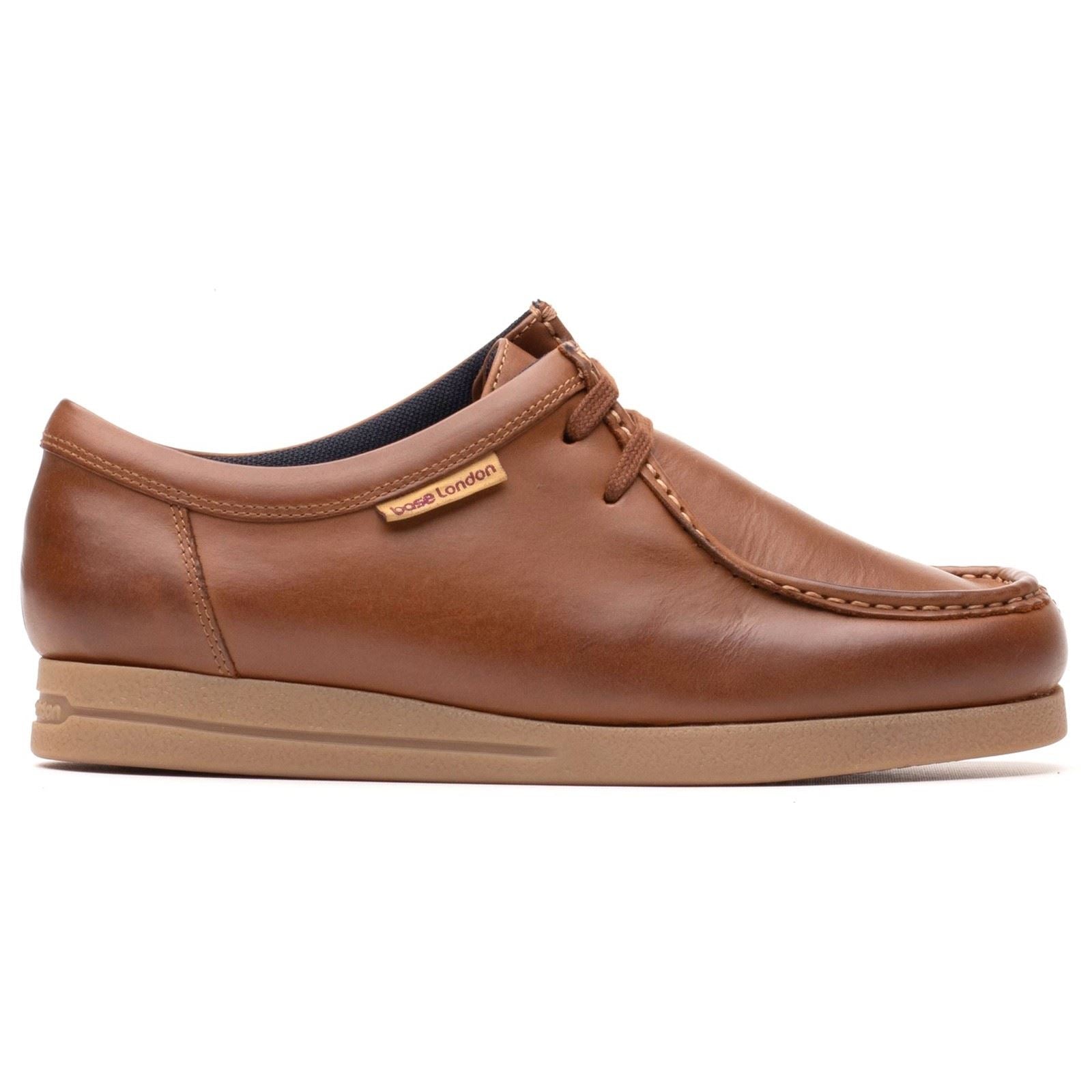 Base London Koko Leder Herren Tan Mokassins Schuhe