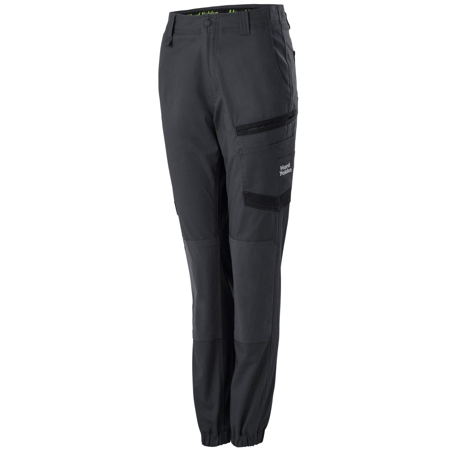 Hard Yakka Raptor Cuffed Baumwolle Damen Schwarze Outdoor Hosen