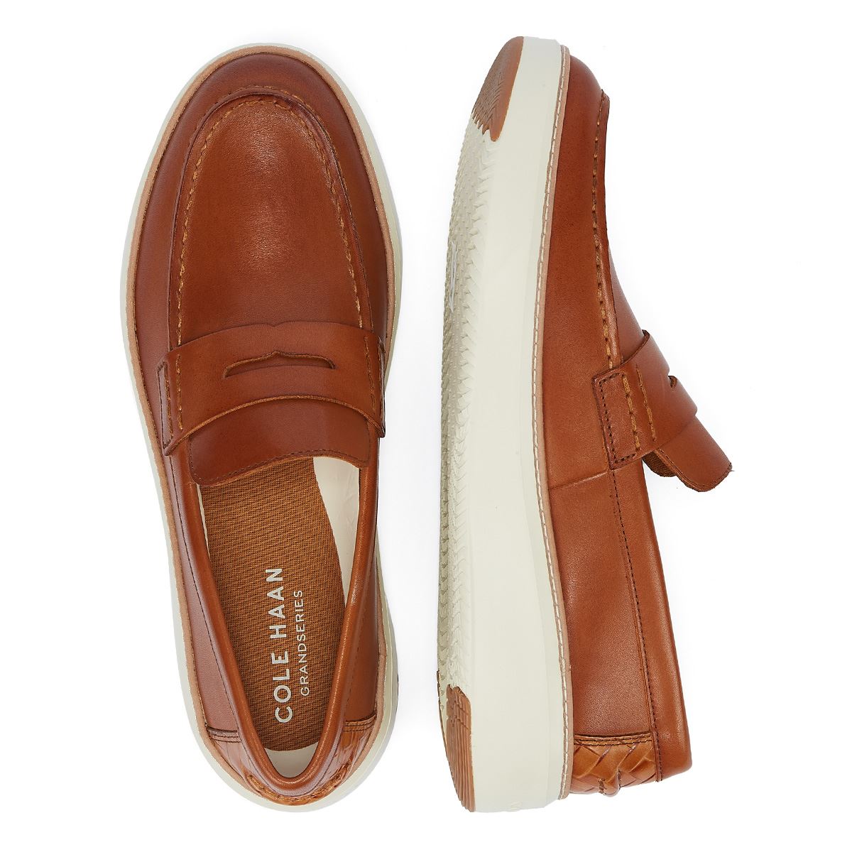 Cole Haan Topsin Leder Herren Braune Loafers