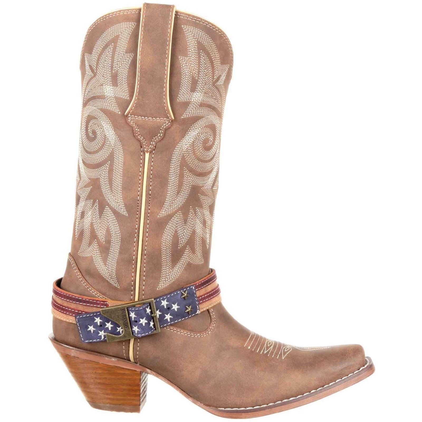 Durango Crush Flag Leder Herren Brown/Khaki Stiefel