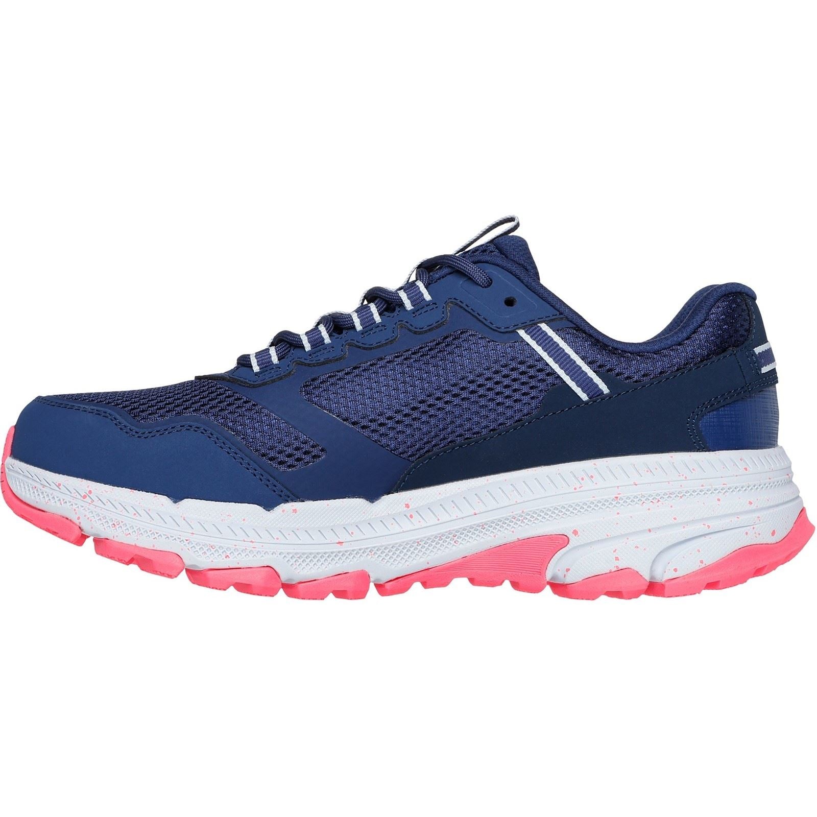 Skechers Performance GO RUN Trail Altitude 2.0 Ravine Damen Ledersneaker In Marineblau/Orange