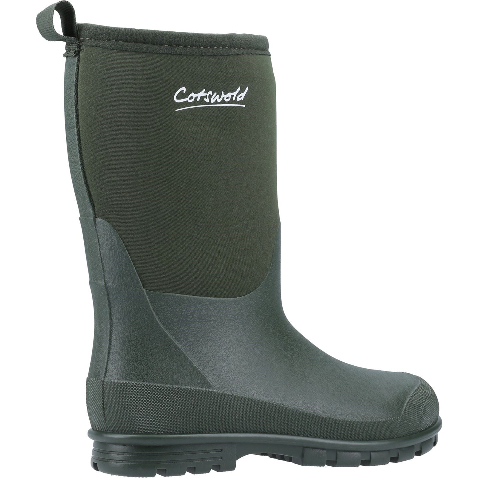 Cotswold Hilly Neoprene TPR+Neopren Unisex Kinder Gummistiefel in Grün