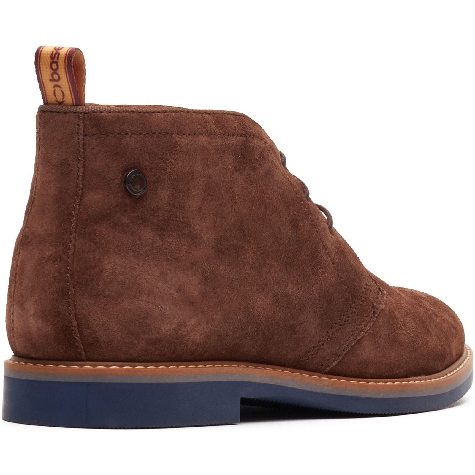 Base London Carlton Chukka Leder Herren Braune Stiefel