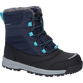 Hi-Tec Leo Nylon Unisex Kinder Blaunacht/Schwarz/Pfauenblau Winter Stiefel bis zur Mitte der Wade