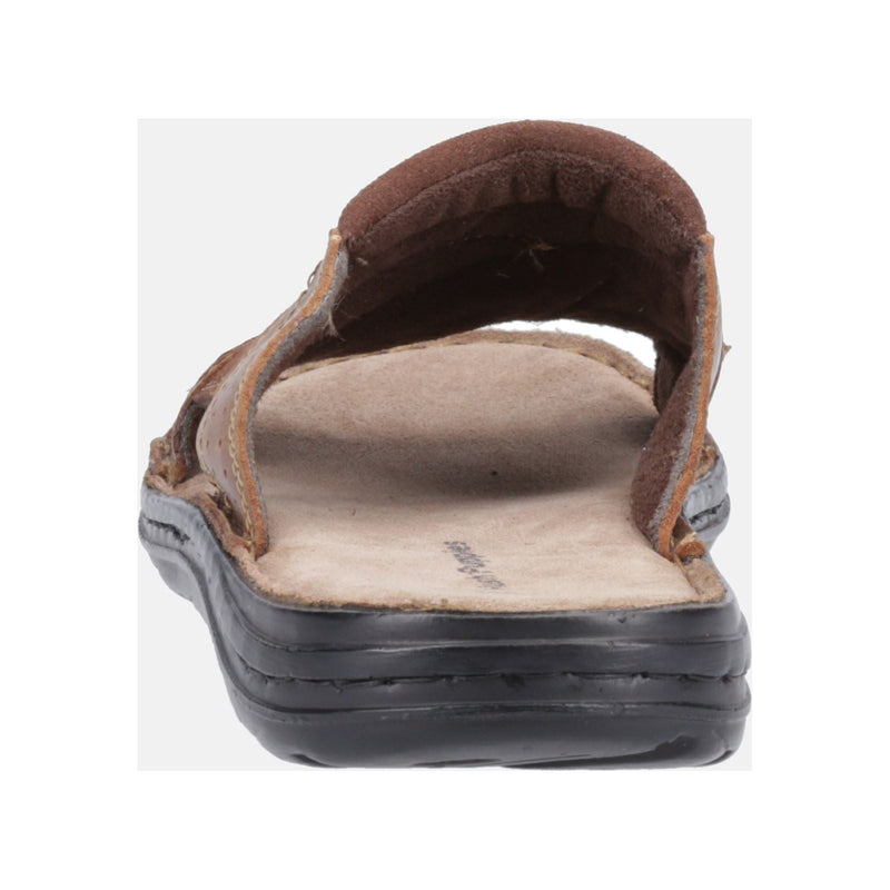 Hush Puppies Archer Herren Sandalen Aus Braunem Leder