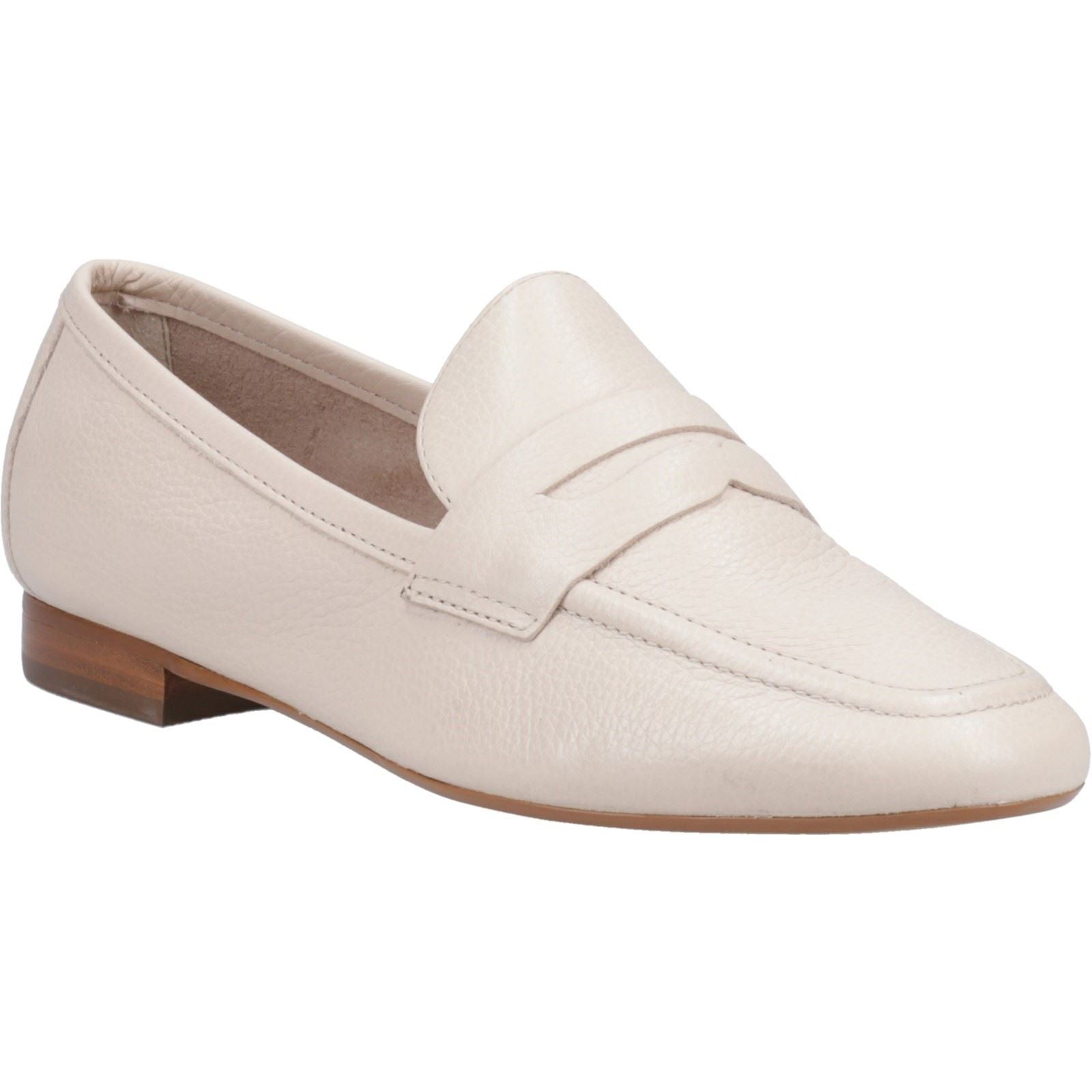 Dune Gianetta Leder Damen Ecru Slipper