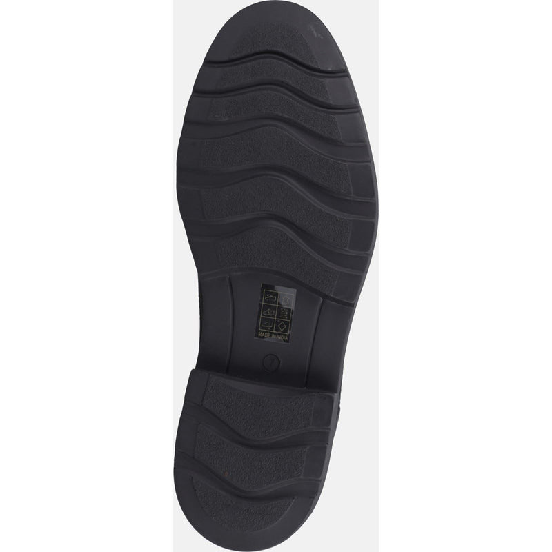 Hush Puppies Pearce Schwarze Farbe Herren-Schnürschuhe Aus Leder