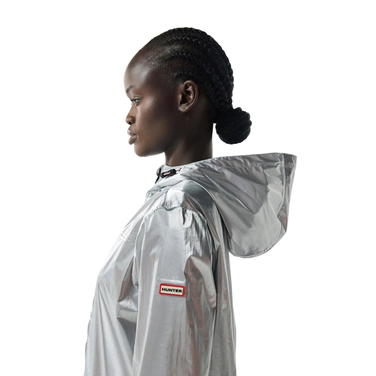 Hunter Packable Packbare Unisex Erwachsenen Silber Regenjacke