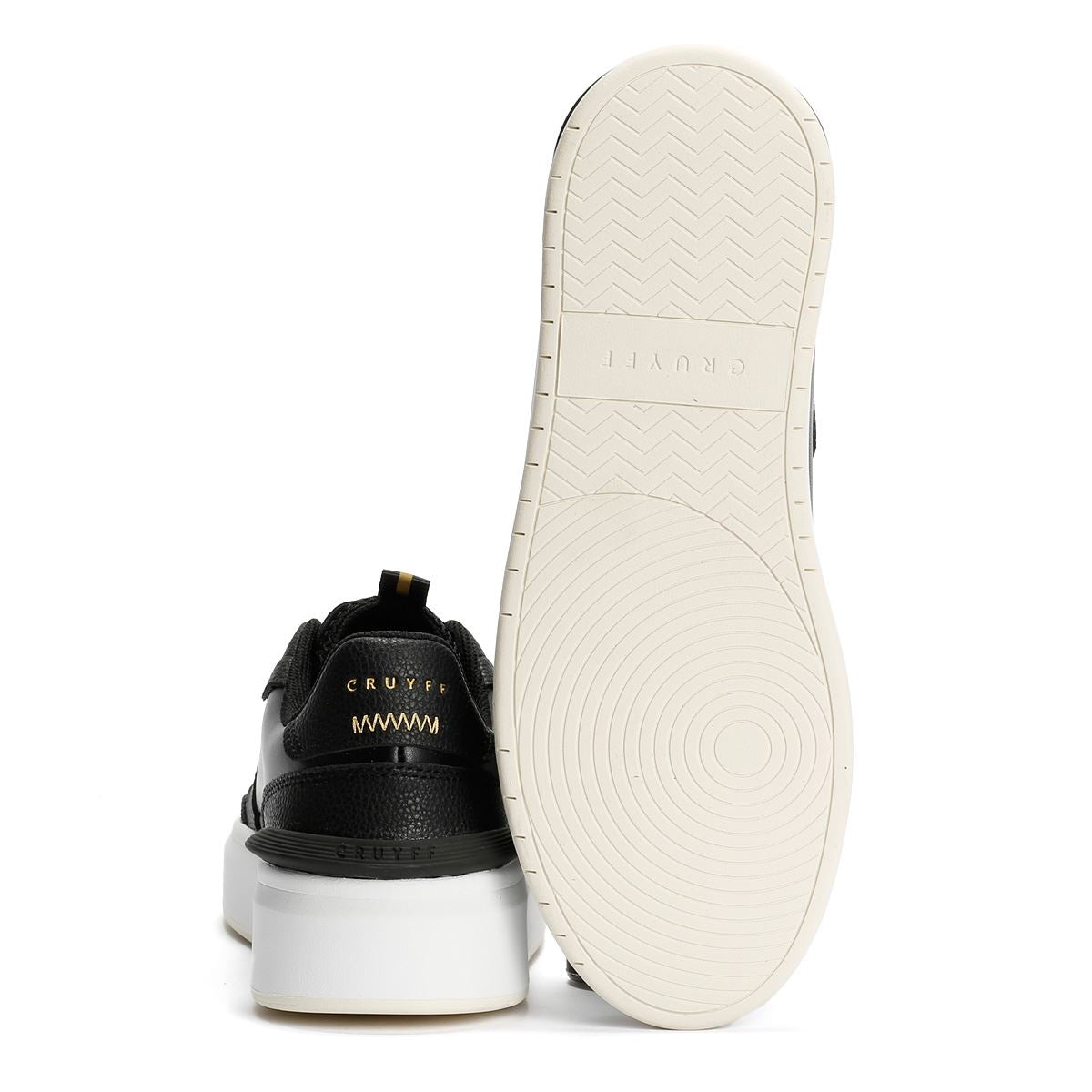 Cruyff Endorsed Tennis Herren Schwarz Leder Sneakers
