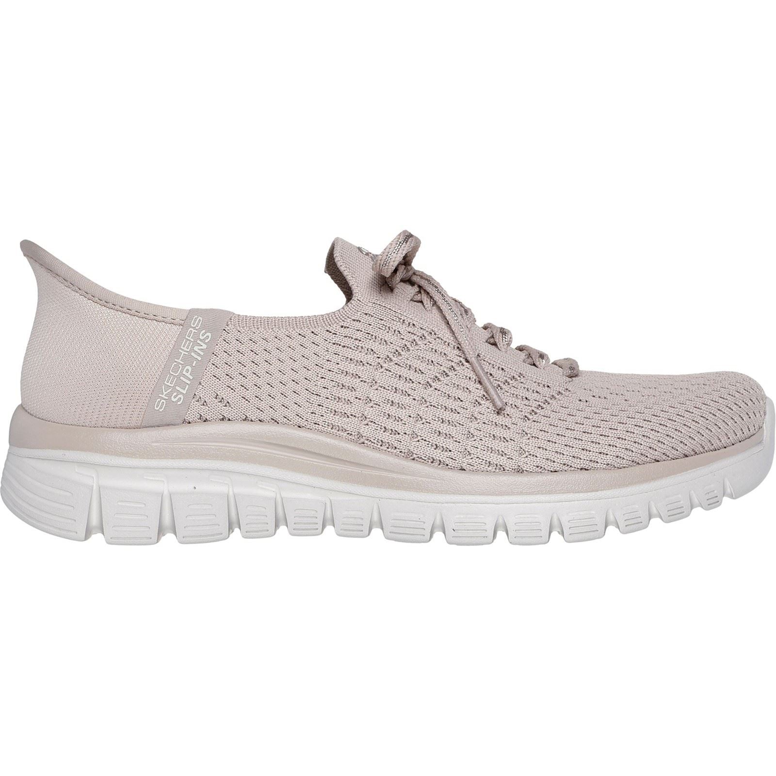 Skechers Graceful First Blush Damen Textil Sneaker In Taupe