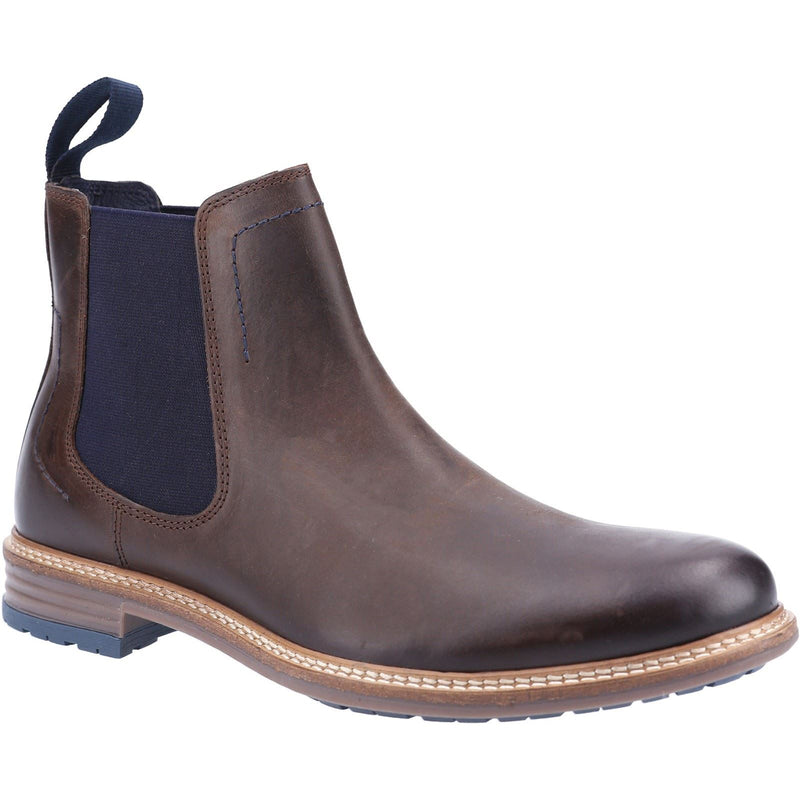 Hush Puppies Justin Chelsea Braune Herrenstiefel Aus Leder